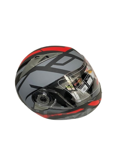 Jk20 Çene Açılır Güneş Vizörlü Motosiklet Kask Kırmızı