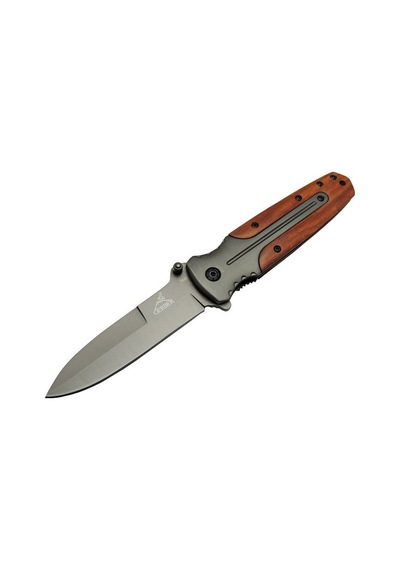 Gerber Gb Da59 Avcı Tip Kamp Çakısı 21 Cm - Metal & Amp Ahşap Gri