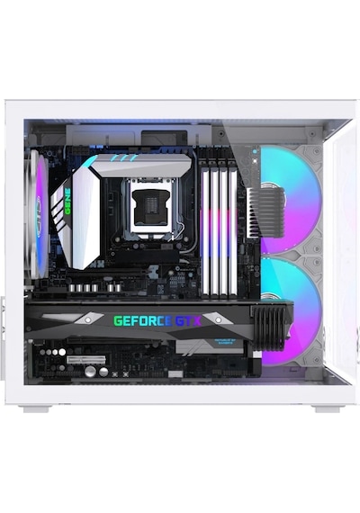Hiper Akvaryum Cube 3x Rgb Fan M-atx Gaming Bilgisayar Kasası