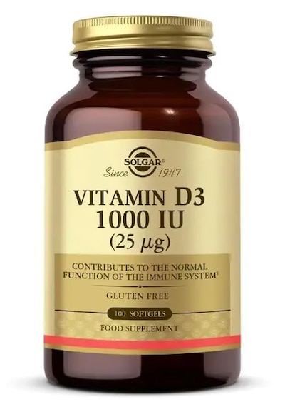 Solgar Vitamin D3 1000 Iu 100 Kapsül