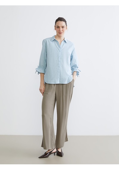 Lcw Grace Mavi Regular Fit Kadın Gömlek