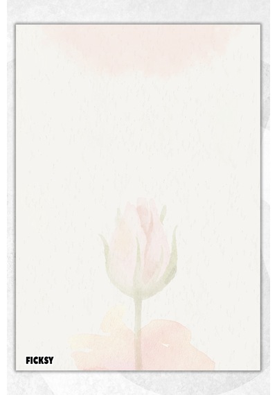 A5 Çiçek Bloknot Çizgisiz Defter - 50 Yaprak - Memopad - Notepad - Not Defteri - Not Kağıdı - 3085 Çok Renkli