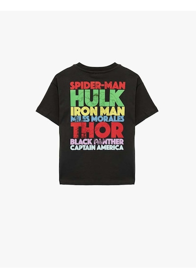 Koton Marvel Baskılı Lisanslı Antrasit Erkek Çocuk T-shirt 6skb10246tk Antrasit