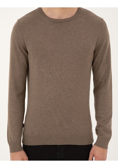 Pierre Cardin Erkek Vizon Melanj Kazak /triko 50296575-vr174 Vizon Melanj