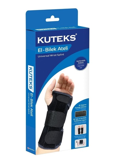Kuteks El Bilek Ateli - Ayarlanabilir Bedenli - Bükülebilir Metal Destekli