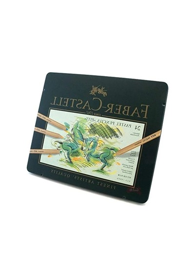 Faber-castell - Colour Pencil Pitt Pastel Tin Of 24 112124 103 Ivory