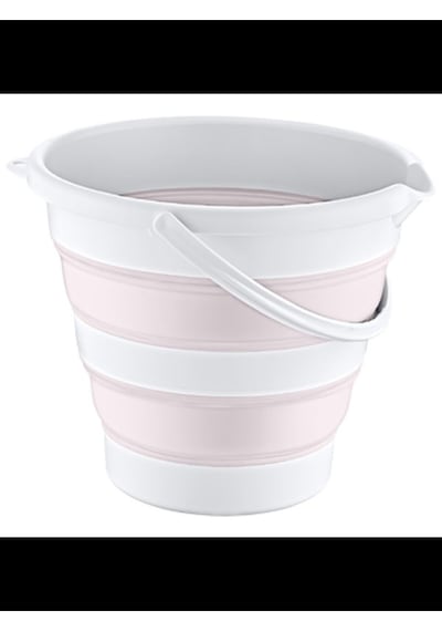 Magic Katlanır Kova 6 L Pembe - Beyaz Beyaz - Çok Renkli