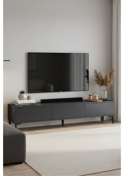 Tsa1899a Aplos Tv Stand, Tv Sehpası Antrasit 180cm
