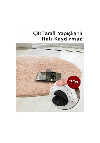 Arvale 10 Adet Sabit Cırt Halı Kaydırmaz Çift Taraflı Bant Bağlayıcı Manyetik Bant