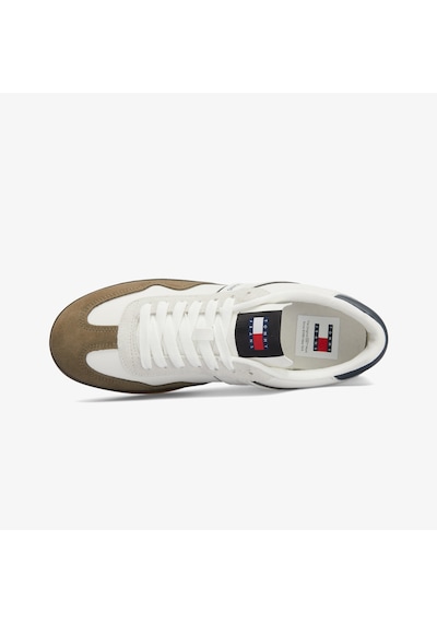 Tommy Hilfiger Tommy Jeans The Greenwich Retro Erkek Beyaz Sneaker Düz Em0em01462 Krem