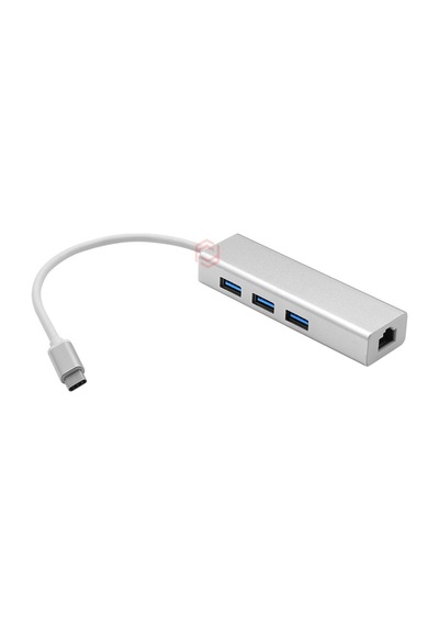 Frisby FA-7650TC USB 3.0 Type C to RJ45 10/100 3 Port USB 3.0 Bey