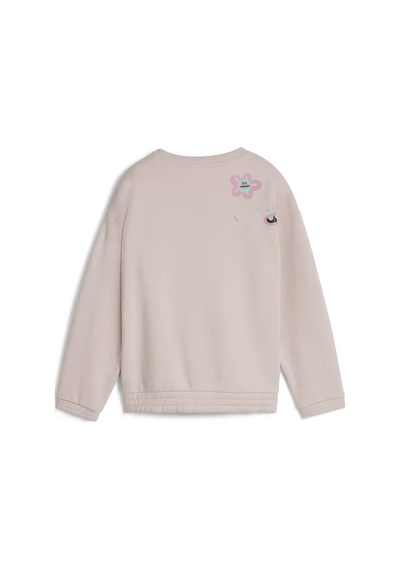 Puma X Trolls Graphic Crew Pembe Kız Çocuk Sweatshirt