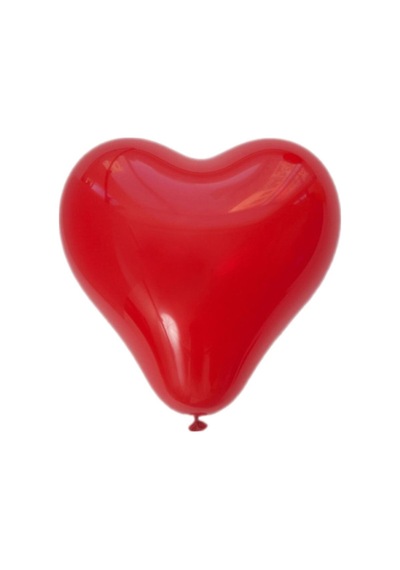 Kırmızı Kalpli Balon 10 Adet Kırmızı