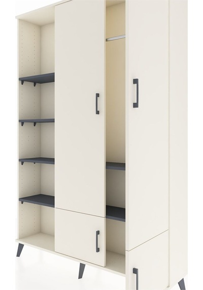 Arges Dolap 6 Raflı 4 Kapaklı Tek Askılı 132x30x195 Aytaşı-aytaşı/antrasit Aytası/antrasıt Arges Dolap 6 Raflı 4 Kapaklı Tek Askılı 132x30x195 Aytaşı-aytaşı/antrasit Aytası/antrasıt