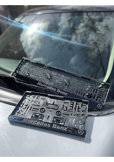3d Mercedes Benz Takmatik Plakalık 1 Tanesi Kare Plakalık