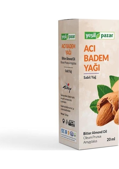 Yeşil Pazar Acı Badem Yağı 20 ML