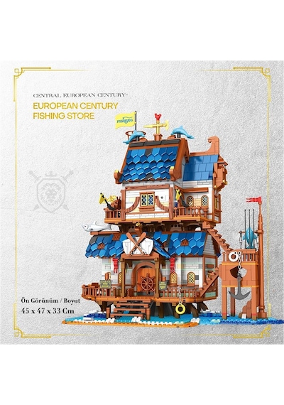 Reobrix Technic 66007 Balıkçı Evi Yaratıcı Yapı Blok Seti Building Blocks Fishing Store -2450 Parça