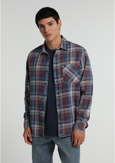 Colin's Colins Relaxed Fit Shirt Neck Ekoseli Erkek Mavi Uzun Kol Gömlek Cl1077506 Q1.v1 Inv İndigo Colin's Colins Relaxed Fit Shirt Neck Ekoseli Erkek Mavi Uzun Kol Gömlek Cl1077506 Q1.v1 Inv İndigo