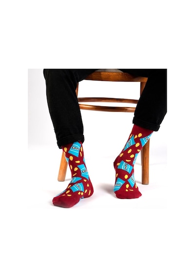 Ozzy Socks Cips Desenli Çorap Çok Renkli
