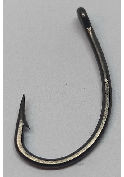 Sazan Avı Kurv Shank Model Teflon Siyah Delikli Olta Iğnesi No:4