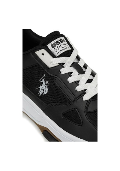 U.s. Polo Assn.mysterıo 4fx Beyaz Erkek Sneaker Siyah Siyah