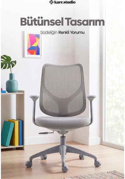 Seul Ergonomik Çalışma Sandalyesi - Gri