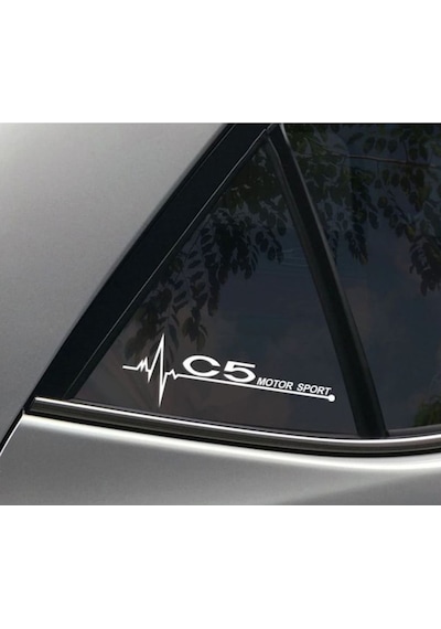 Citroen C5 Yan Cam Sticker Oto Kapı Çıkartma 20Cmx7Cm