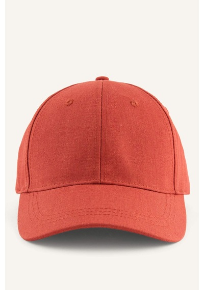 Defacto Erkek Basıc Keten Karışımlı Bordo Cap Şapka H5923ax26smbr268 Bordo-br268