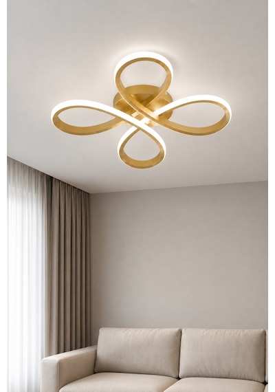 Solis Led Plafonyer Avize Beyaz Işık Eskitme
