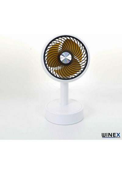 Winex Mini Taşınabilir Portatif Fan 3 Kademeli Vantilatör Beyaz