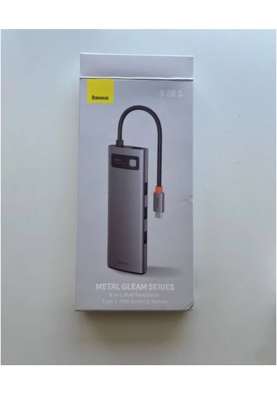 Baseus Metal Gleam Series 8In1 Type-C Hub Adaptör Çoklayıcı (550394534)