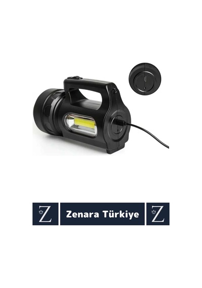 Profesyonel Kamp Avcı Güvenlik Deprem 3 Aydınlatma Modu 900 Lümen Güçlü Beyaz Işık Şarjlı El Feneri Çok Renkli