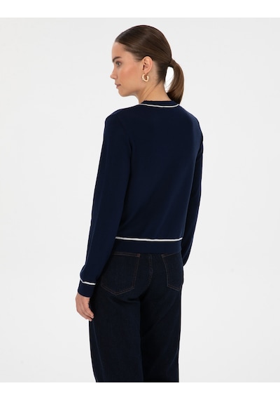 Pierre Cardin Kadın Lacivert Hırka Triko 50316344-vr033 Lacivert