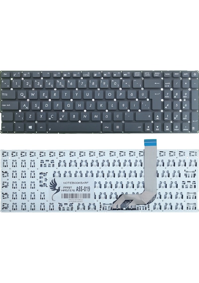 Asus Uyumlu VivoBook 15 X542UR-GQ434, X542UR-GQ436T Klavye (Siyah)