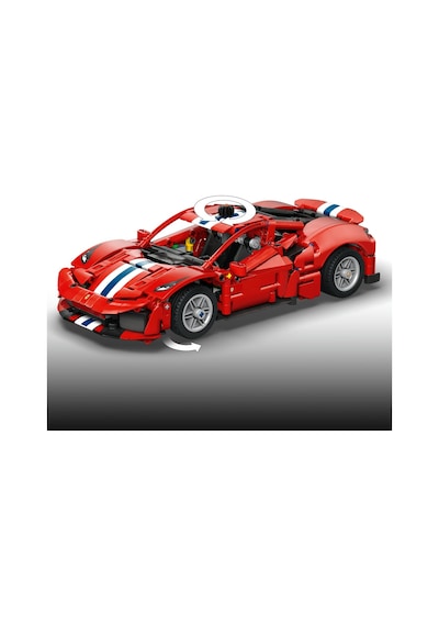 LEGO® Technic Ferrari 488 PISTA Araba 42235 - 9 Yaş ve Üzeri Çocuklar için V8 Motor İçeren Yaratıcı Oyuncak Yapım Seti (882 Parça)