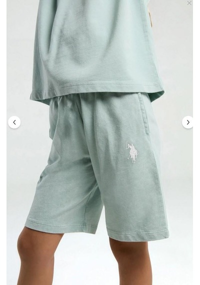 Aykidsclup U.s. Polo Assn Kız Çocuk Bermuda Takım 2089-4- Yeşil