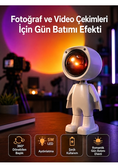 Günbatımı Projektör Sarı