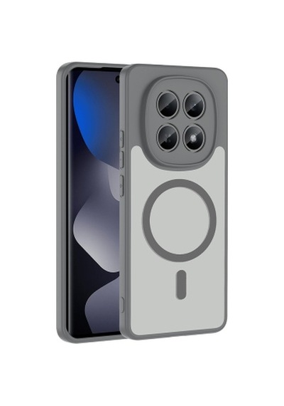 Xiaomi Redmi Note 15 5g Kılıf M-safe Şarj Özellikli Zore Babet Kapak Xiaomi Redmi Note 15 5g, Cep Telefonu Kılıfları Zore - Gri