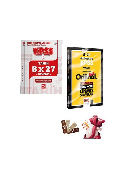 2026 Kpss Lise-önlisans Tarih Orijinal 2010-2024 Konu Konu Çıkmış