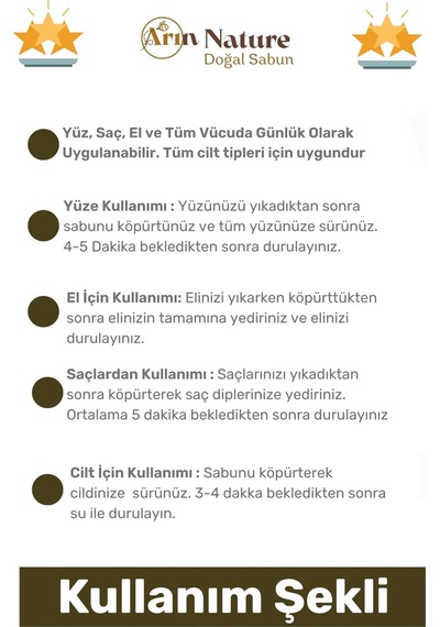 Sabun Doğal Güzel Kokulu El Yüz Saç Cilt Vücut Orijinal Bitkisel Siirt Bıttım Sabunu 120g - 7 Adet Karışık