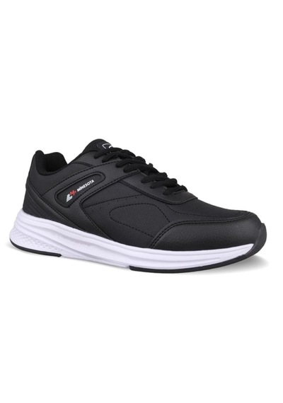 M.P Mp 242-1256 Siyah Beyaz Unisex Bağcıklı Spor Ayakkabı Siyah - Beyaz