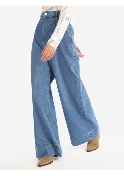 Colin's Colins 995 Sares Normal Kesim Yüksek Bel Beggy Wide Leg Jean Pantolon 001