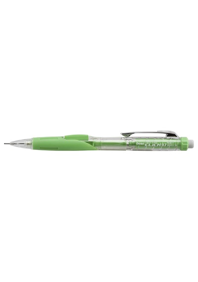 Pentel Twist-erase Clıck Mekanik Kalem, 0,7 Mm , Şeffaf Varil, Kireç Yeşili Kavrama, 12'li Paket Pd277tk .