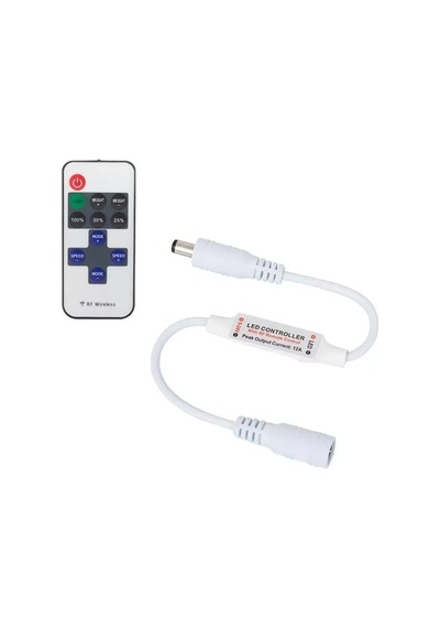 Hubrendy Sh Powermaster Pm-4354 Rf Uzaktan Kumandalı Şerit Led Dimmer Kontrol Cihazı 5-24v 12a