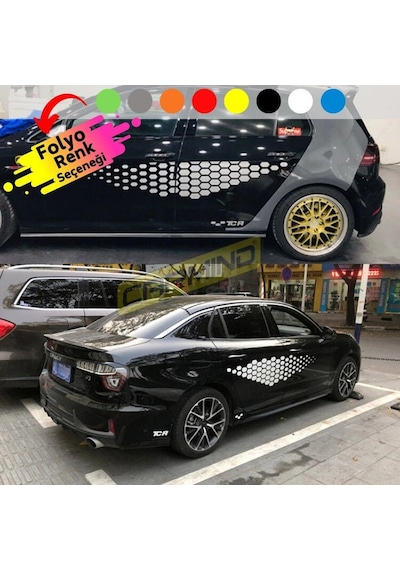 Vw Golf Tcr Petek Yan Kapı Sticker Set