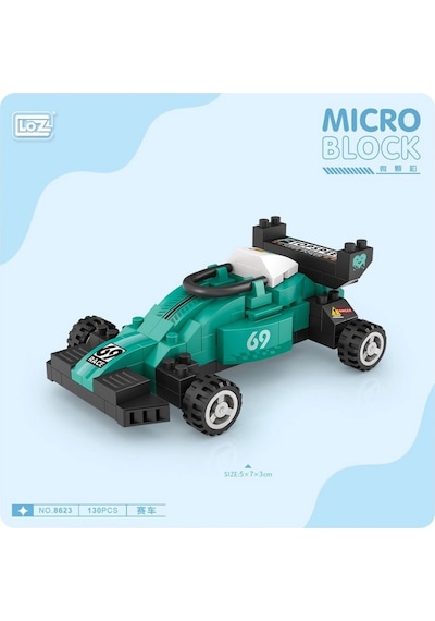 Mey İthalat Lz8623 Loz Araba Blok Seti Mini Poşet -vagon Life