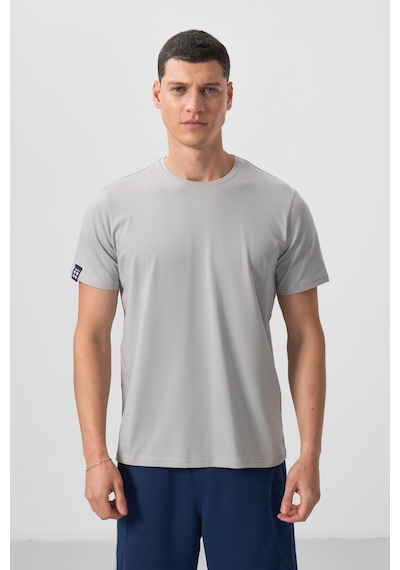 Tommy Life Taş Erkek Basic Kısa Kol Standart Kalıp O Yaka T-shirt - 87911 Taş