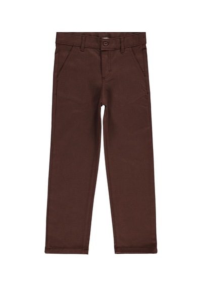 Civil Boys 3 Cepli Chıno 6-9 Yaş Pantolon - Kahverengi Koyu Kahve