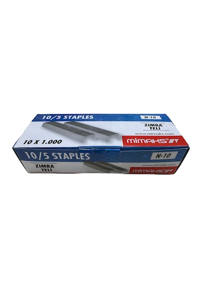 Mimaks Tel Zımba - Küçük Boy N/10 - Zımba Teli - 1000 Adetlik 10 Kutu