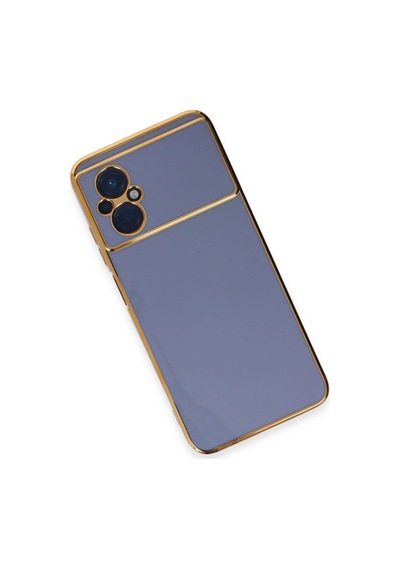 Xiaomi Poco M5 Kılıf Volet Silikon - Mavi Çr